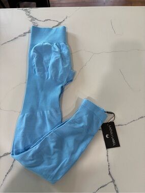 Lazuli Label Women's Sky Blue Seamless Leggings